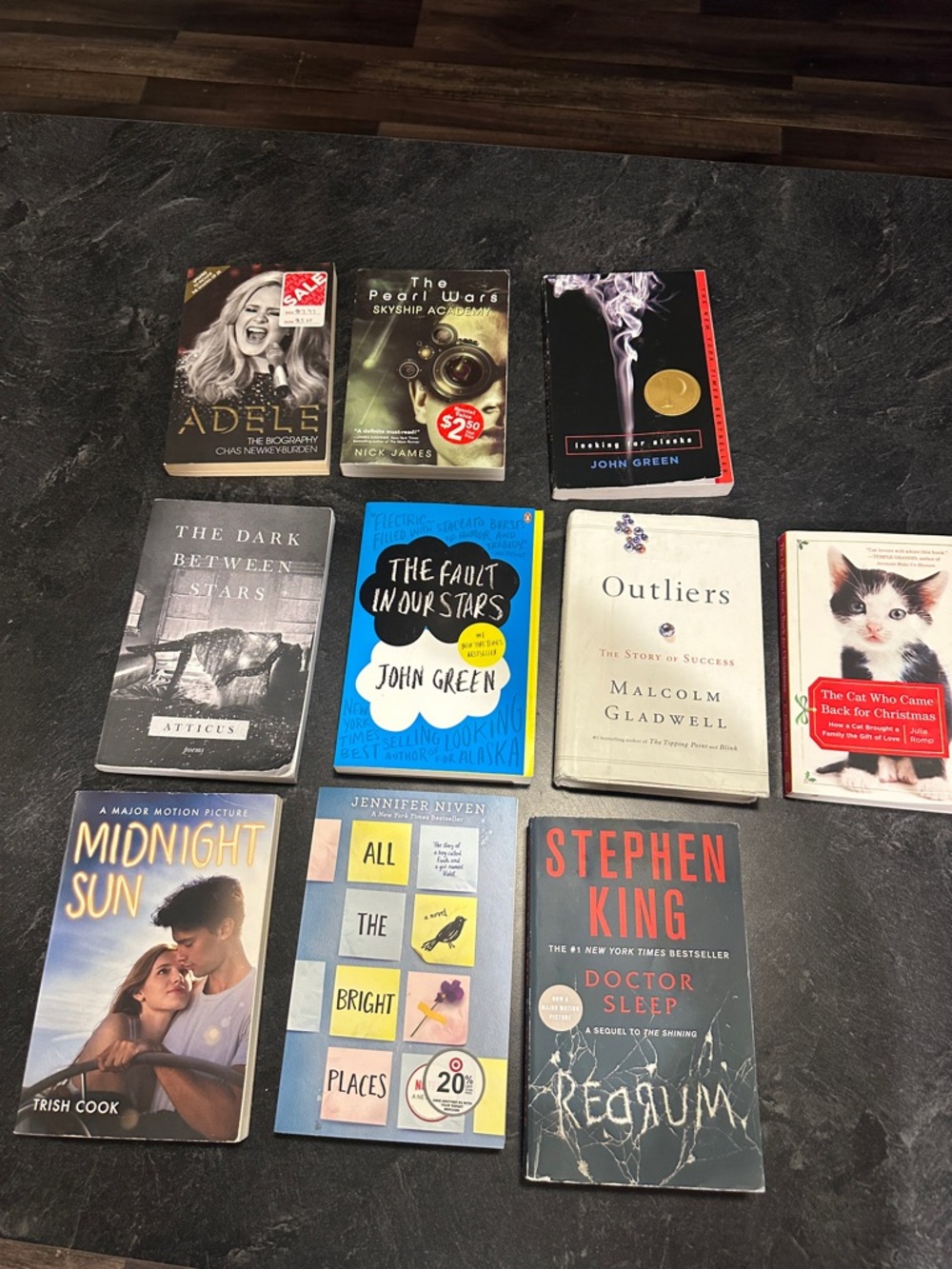 Assorted Paperback Book Lot - Mixed Covers (Blue, White, Black, Red)